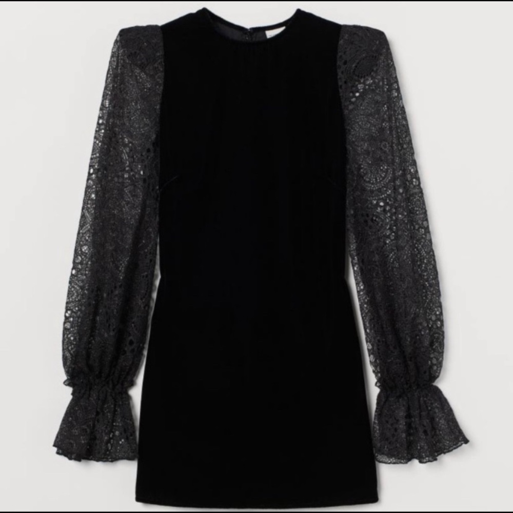 The vampires wife H&M collab, velvet and lace mini dress size small